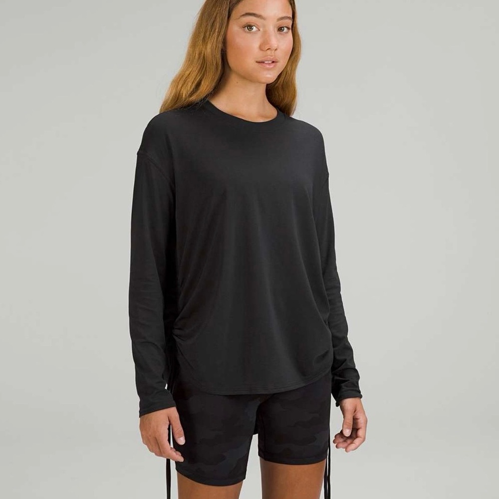 [Size 4] - Lululemon Pima Cotton Side-Cinch Long Sleeve Shirt